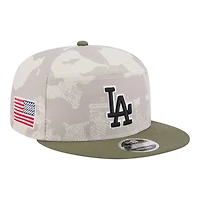 Los Angeles Dodgers 2025 Armed Forces Day New Era 9FIFTY Split Panel Snapback Hat