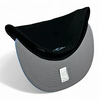 Utah Hockey Club Black and Blue Script Inaugural Season Patch Gray UV New Era 59FIFTY Fitted Hat