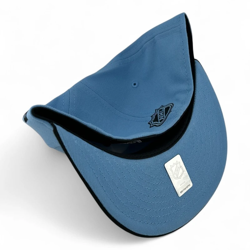 Youth Utah Hockey Club Blue and Black State Logo Inaugural Patch UV New Era 59FIFTY Fitted Hat