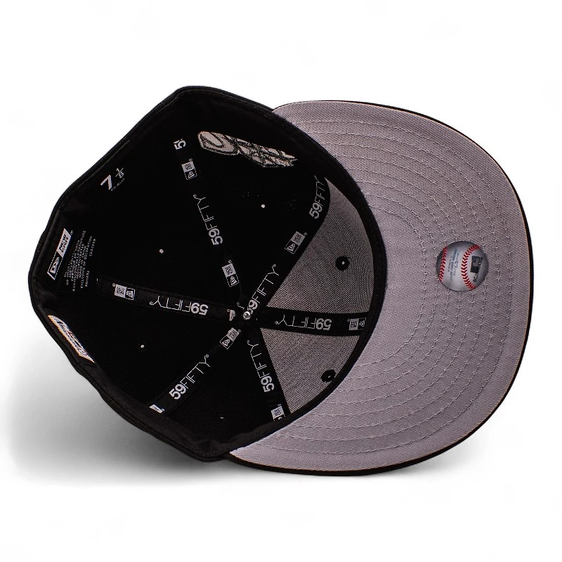 Seattle Mariners Black 20th Anniversary Patch Grey UV New Era 59Fifty Fitted Hat