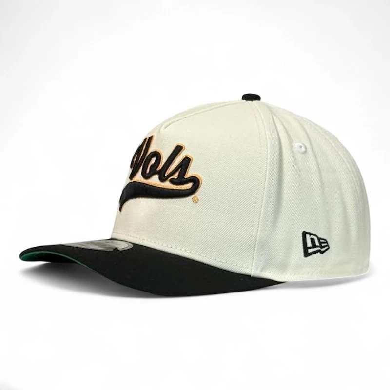 Tennessee Volunteers Chrome and Black Script New Era 9FIFTY A-Frame Snapback Hat