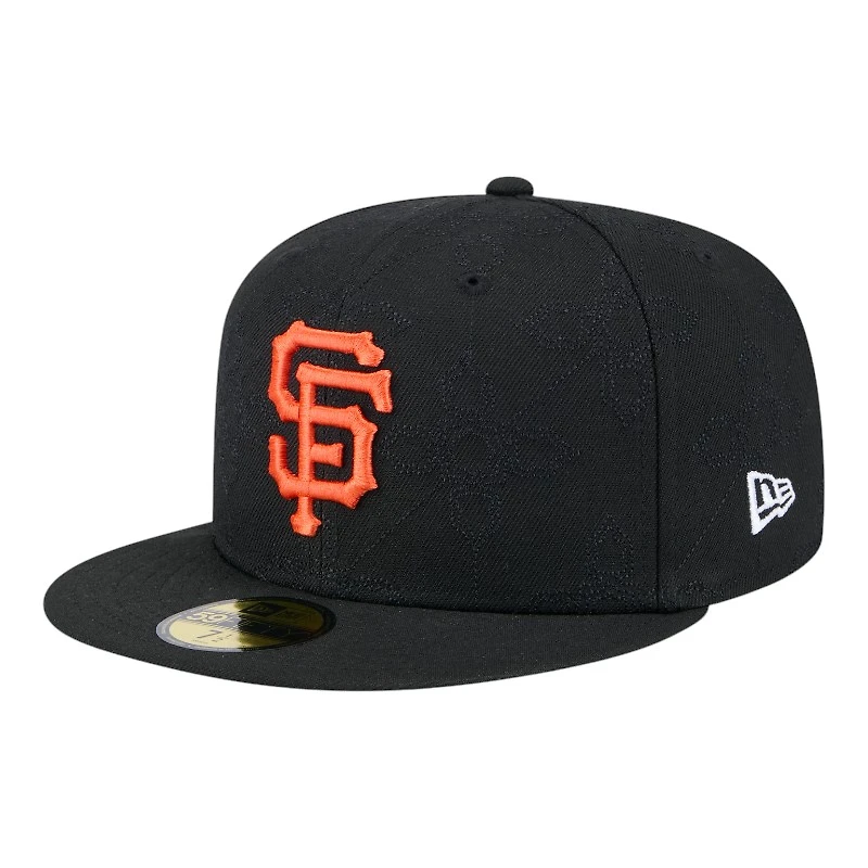 San Francisco Giants Black with Pattern New Era 59FIFTY Fitted Hat