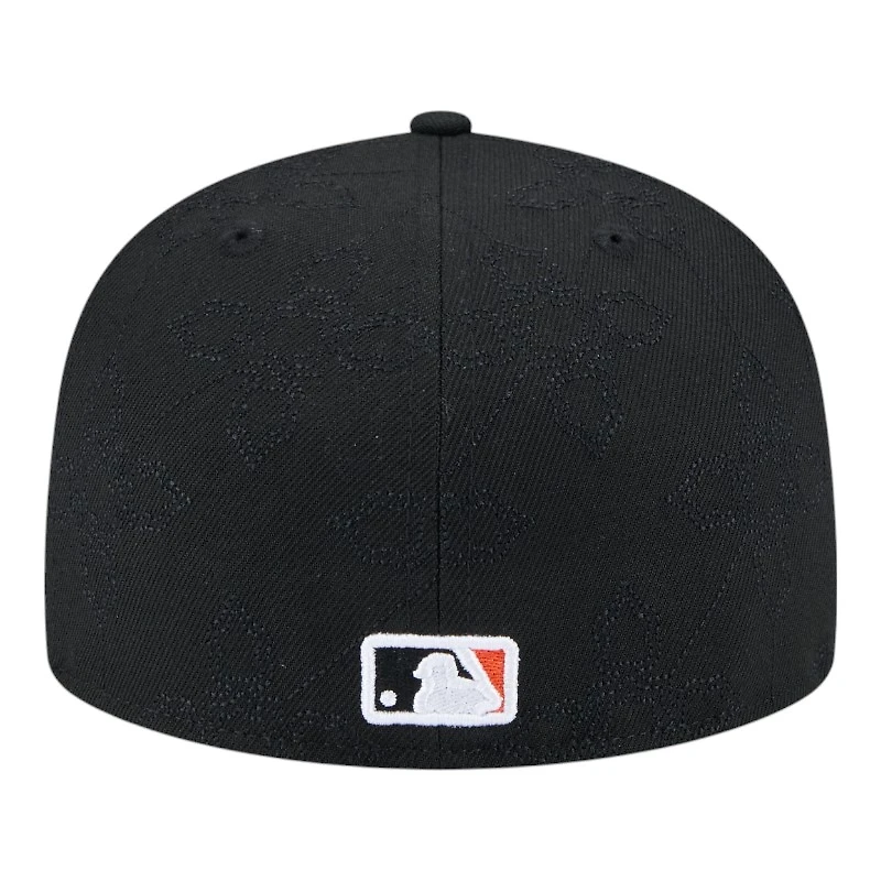 San Francisco Giants Black with Pattern New Era 59FIFTY Fitted Hat