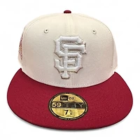 San Francisco Giants Chrome and Cardinal 50th Anniversary Patch Pink UV New Era 59FIFTY Fitted Hat