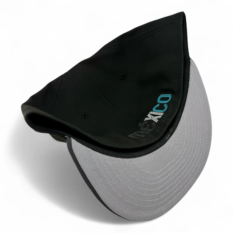 Mexico Black Teal and Graphite Aztec Patch Gray UV New Era 59FIFTY Fitted Hat