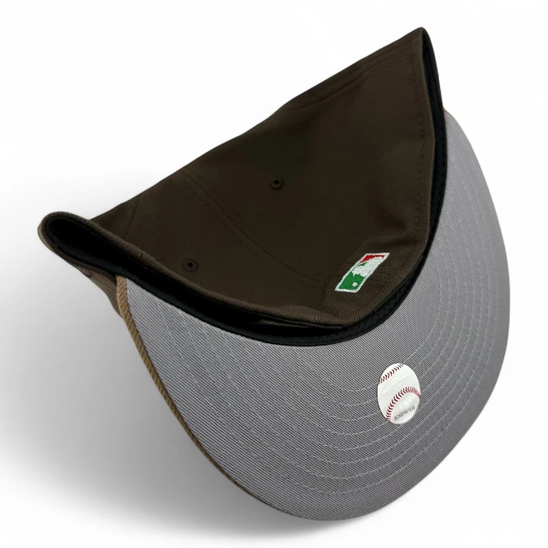 Los Angeles Dodgers Brown Two Tone Viva Patch Gray UV New Era 59FIFTY Fitted Hat