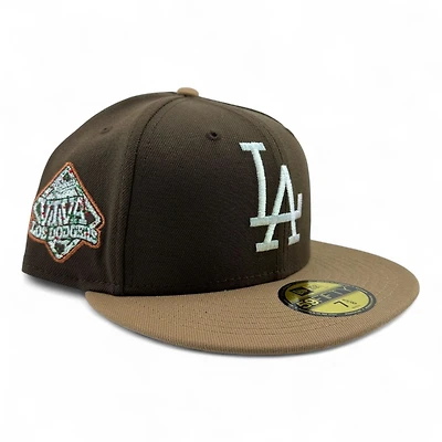 Los Angeles Dodgers Brown Two Tone Viva Patch Gray UV New Era 59FIFTY Fitted Hat