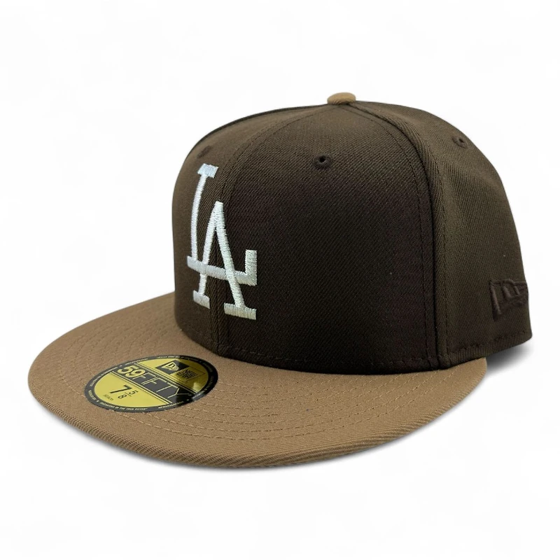 Los Angeles Dodgers Brown Two Tone Viva Patch Gray UV New Era 59FIFTY Fitted Hat
