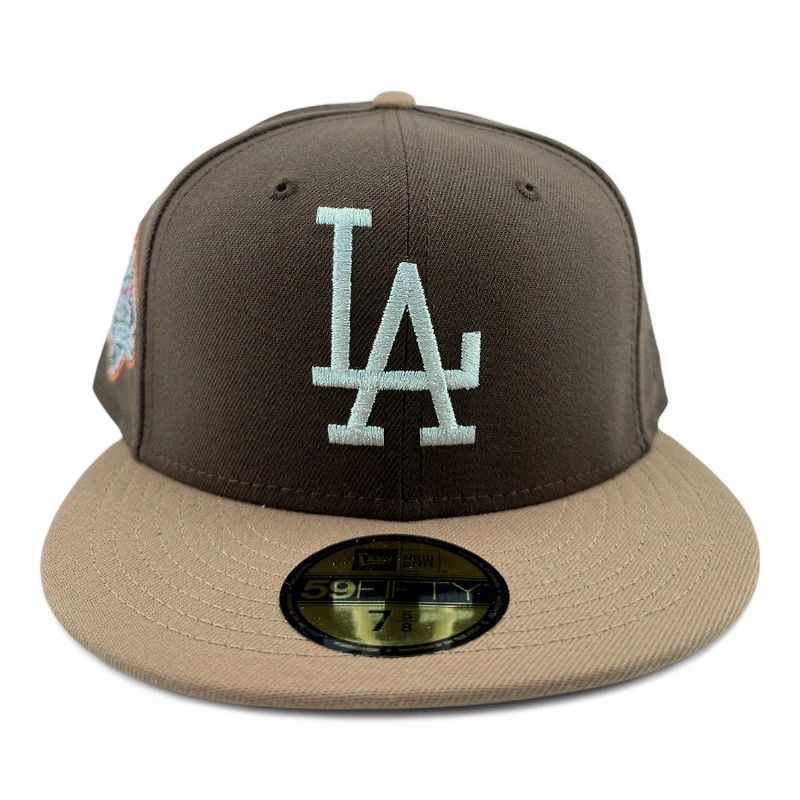 Los Angeles Dodgers Brown Two Tone Viva Patch Gray UV New Era 59FIFTY Fitted Hat