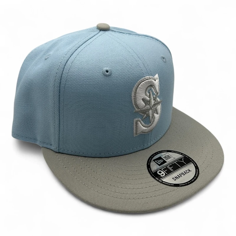 Seattle Mariners Light Blue and Gray New Era 9FIFTY Snapback Hat