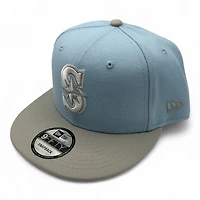 Seattle Mariners Light Blue and Gray New Era 9FIFTY Snapback Hat