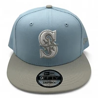 Seattle Mariners Light Blue and Gray New Era 9FIFTY Snapback Hat