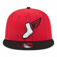Chicago White Sox Red and Black Pinstripe 2025 City Connect New Era 9FIFTY Snapback Hat