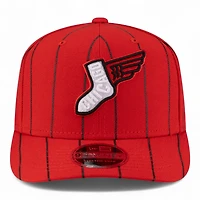 Chicago White Sox Red and Black Pinstripe 2025 City Connect New Era 9SEVENTY Adjustable Hat