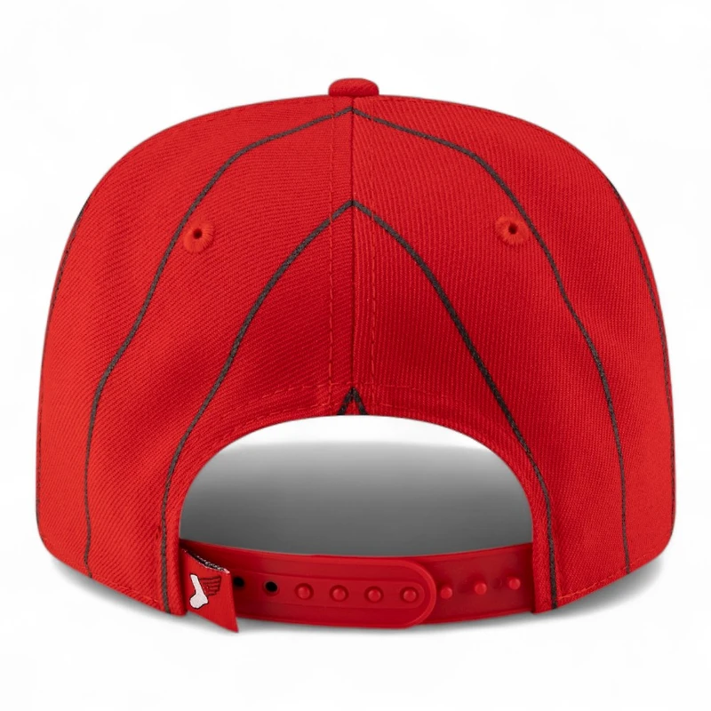 Chicago White Sox Red and Black Pinstripe 2025 City Connect New Era 9SEVENTY Adjustable Hat