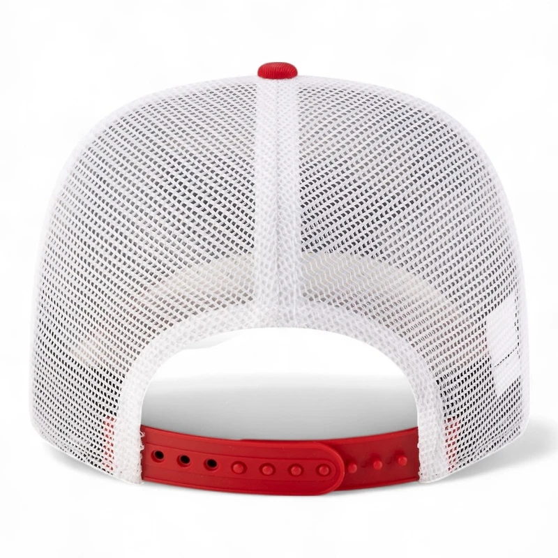 Chicago White Sox Red and White Trucker Mesh Roper 2025 City Connect New Era 9SEVENTY Adjustable Hat