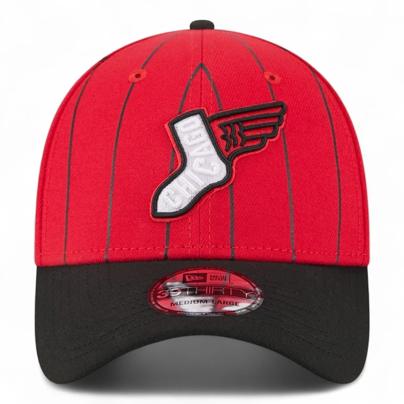 Chicago White Sox Red and Black 2025 City Connect 39THIRTY Flex Fit Hat