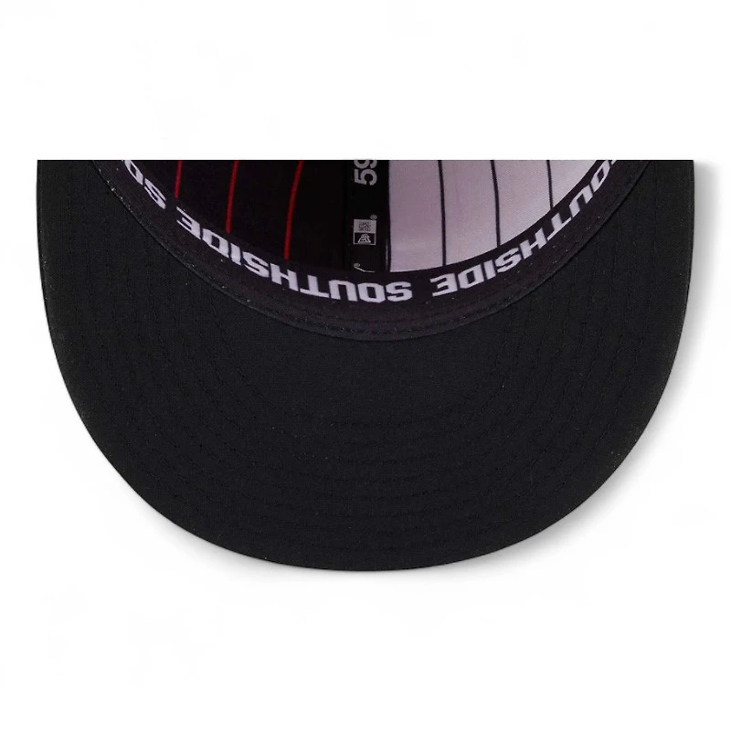 Chicago White Sox Red and Black Pinstripe 2025 City Connect Fan Pack New Era 59FIFTY Fitted Hat