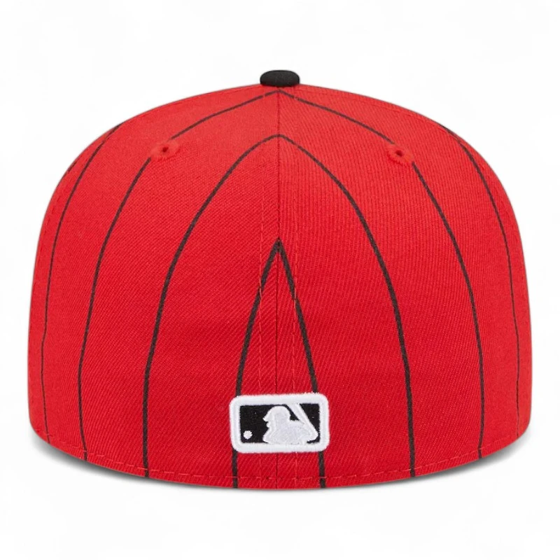 Chicago White Sox Red and Black Pinstripe 2025 City Connect Fan Pack New Era 59FIFTY Fitted Hat