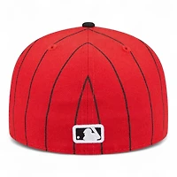Chicago White Sox Red and Black Pinstripe 2025 City Connect Fan Pack New Era 59FIFTY Fitted Hat