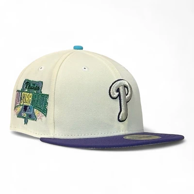Philadelphia Phillies Chrome and Purple 1996 ASG Patch Gray UV New Era 59FIFTY Fitted Hat