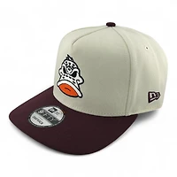 Anaheim Ducks Chrome and Maroon NHL New Era 9FIFTY A-Frame Snapback Hat