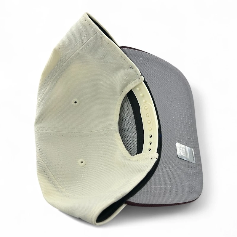 Anaheim Ducks Chrome and Maroon NHL New Era 9FIFTY A-Frame Snapback Hat