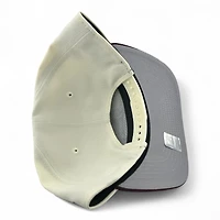 Anaheim Ducks Chrome and Maroon NHL New Era 9FIFTY A-Frame Snapback Hat