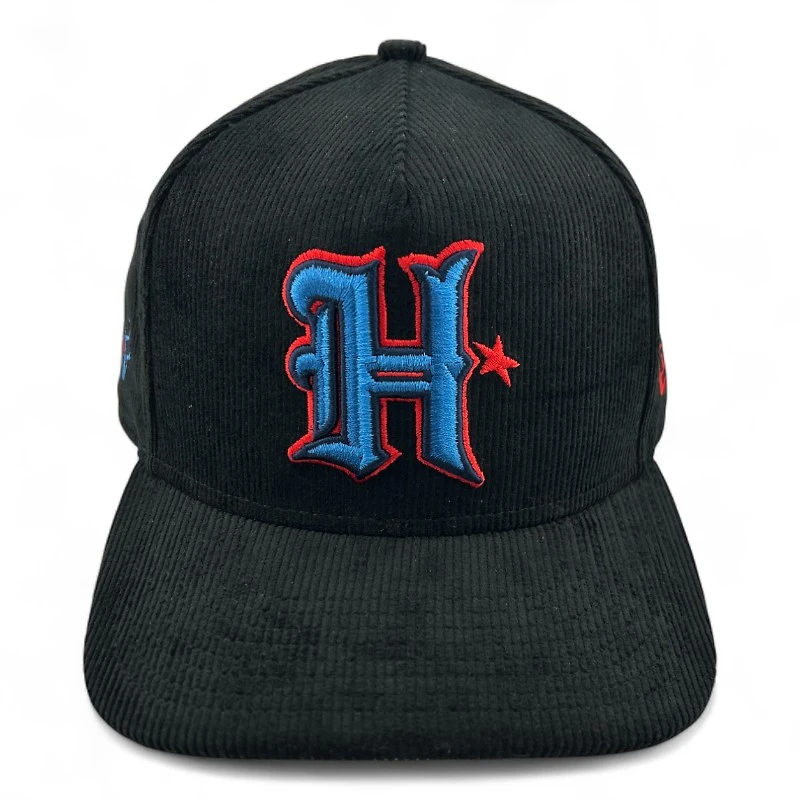 Houston Texans Black Corduroy New Era 9FIFTY A-Frame Snapback Hat