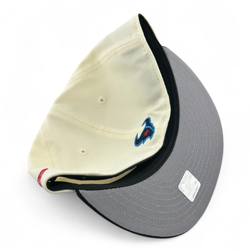 Houston Texans Chrome and Navy H Town State Patch Gray UV New Era 59FIFTY Fitted Hat