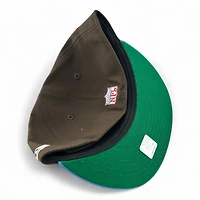 Houston Oilers Walnut and Rad Blue 75 Years Patch Green UV New Era 59FIFTY Fitted Hat