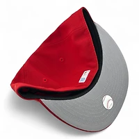 Los Angeles Dodgers Shohei Ohtani Anime Scarlet Red and Metallic LA Patch Gray UV New Era 59FIFTY Fitted Hat