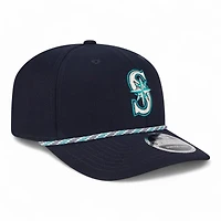 Seattle Mariners Navy and White Roper New Era 9SEVENTY Adjustable Hat