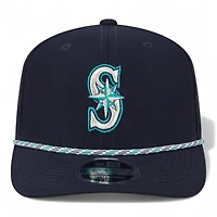 Seattle Mariners Navy and White Roper New Era 9SEVENTY Adjustable Hat