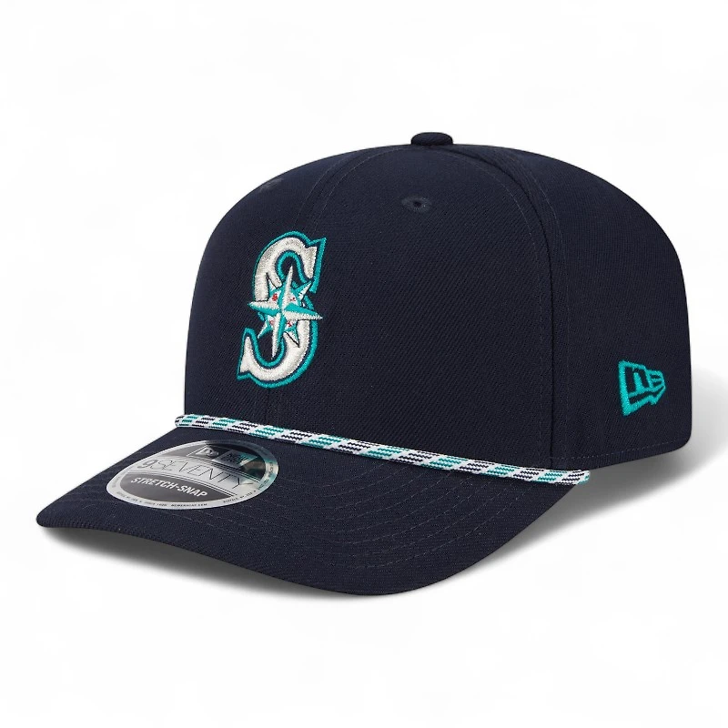 Seattle Mariners Navy and White Roper New Era 9SEVENTY Adjustable Hat
