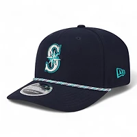 Seattle Mariners Navy and White Roper New Era 9SEVENTY Adjustable Hat