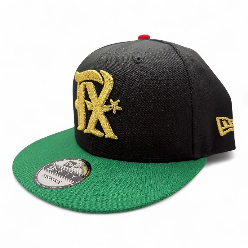 Texas Rangers Black Green Gold Metallic City Connect Green UV New Era 9FIFTY Snapback