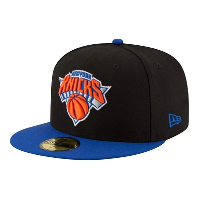 New York Knicks Black and Royal Blue NBA Era 59FIFTY Fitted Hat
