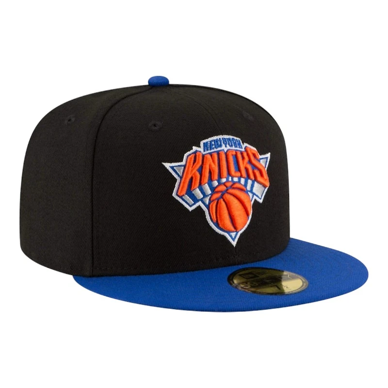 New York Knicks Black and Royal Blue NBA Era 59FIFTY Fitted Hat