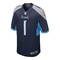 Tennessee Titans Cameron Ward Navy Nike Game Jersey