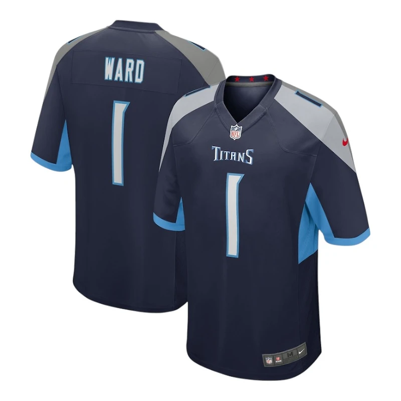 Tennessee Titans Cameron Ward Navy Nike Game Jersey