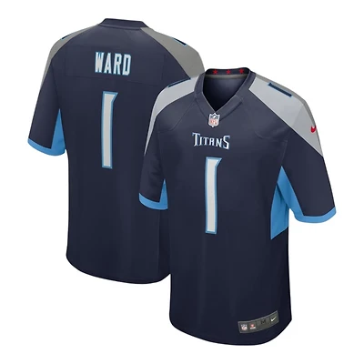 Tennessee Titans Cameron Ward Navy Nike Game Jersey