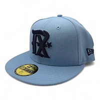 Texas Rangers Light Blue and Navy City Connect Gray UV New Era 59FIFTY Fitted Hat