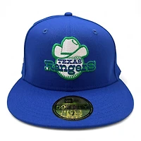 Texas Rangers Royal Blue 40th Anniversary Patch Green UV New Era 59FIFTY Fitted Hat