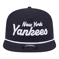 New York Yankees Navy Team Text New Era Golfer Snapback Hat