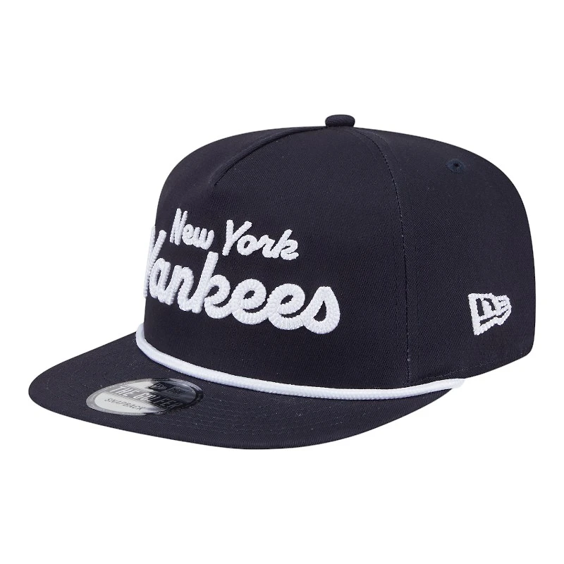 New York Yankees Navy Team Text New Era Golfer Snapback Hat