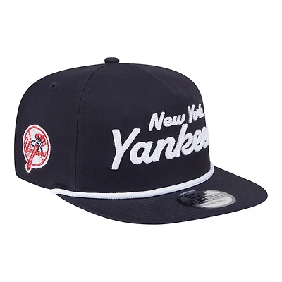 New York Yankees Navy Team Text New Era Golfer Snapback Hat