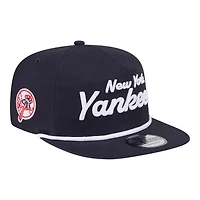 New York Yankees Navy Team Text New Era Golfer Snapback Hat