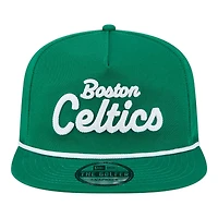 Boston Celtics Green Team Text New Era Golfer Snapback Hat