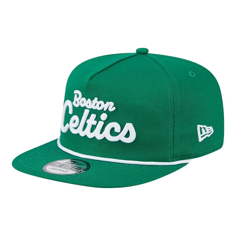 Boston Celtics Green Team Text New Era Golfer Snapback Hat